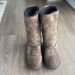 TALL BROWN UGG BOOTS “chocolate” size 4 (fits adult women 6)